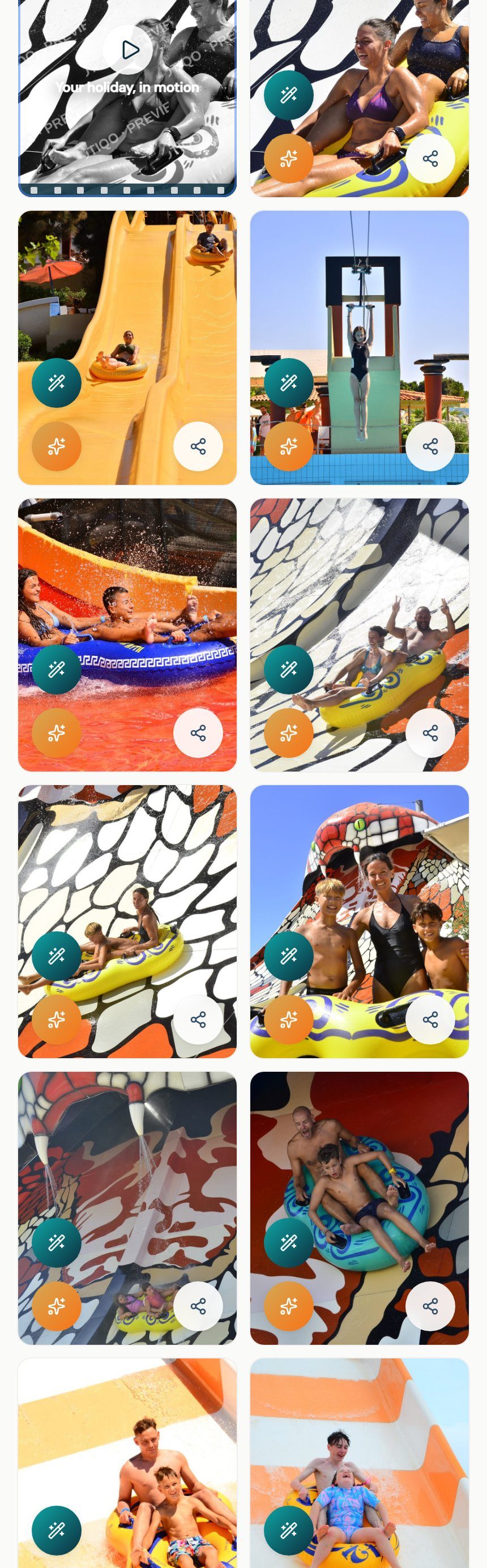 The guest's gallery on a phone